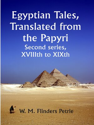 cover image of Egyptian Tales, Translated from the Papyri